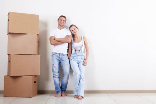 Professional movers handling a same day removal in Belgravia street