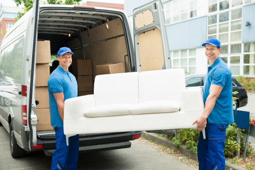 House removalists in Belgravia loading furniture into a moving truck