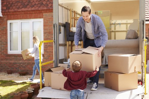 Careful loading of furniture and files for commercial moves in Belgravia