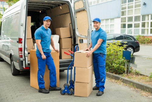 Packing and loading support for a Belgravia van removal