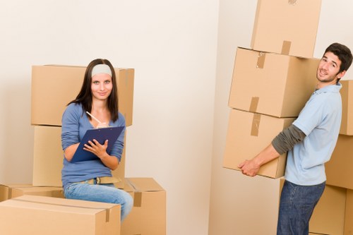 Furniture delivery example for a townhouse or mews property in Belgravia