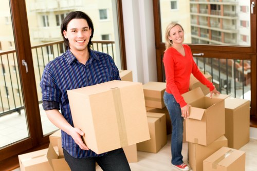 Commercial packing and unpacking support for a Belgravia office move