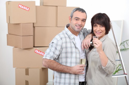 A selection of durable cardboard boxes and wrapping supplies for packing in Belgravia
