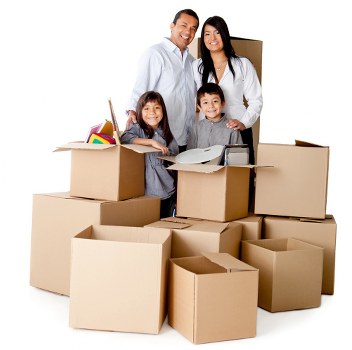 Professional man and van service transporting furniture in central London