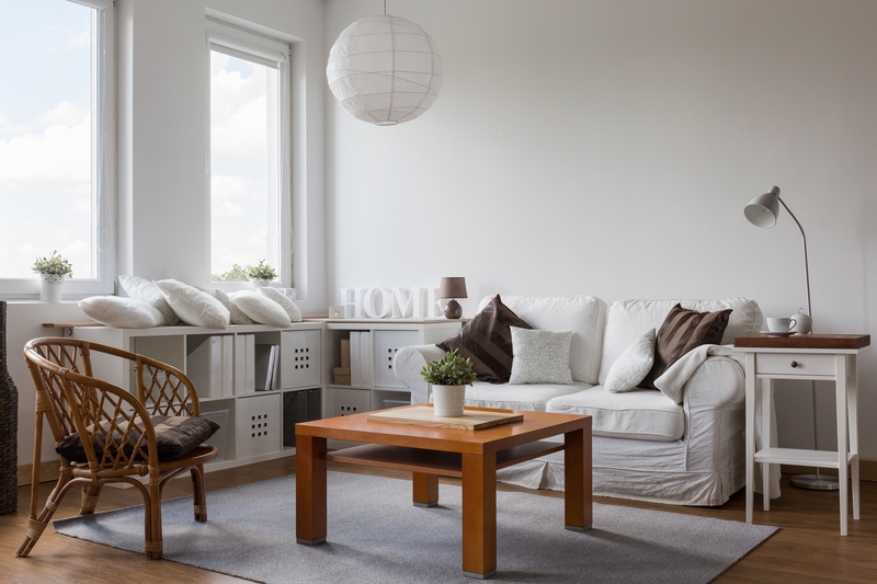 Furniture and boxes arranged by cubic-yard load in a van